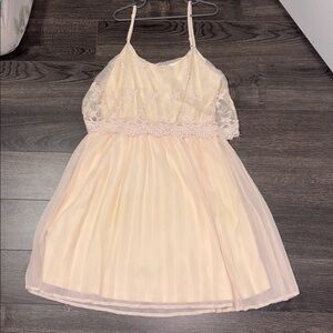 Elegant Lace Overlay Dress